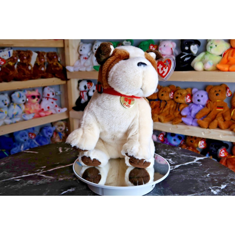 TY Beanie‎ Buddy - Top Dog the Bulldog #1 Dad | MWMT | Vintage | Rare